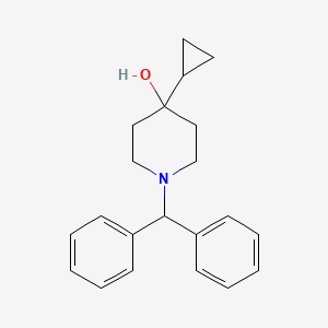 molecular formula C21H25NO B10840265 1-Benzhydryl-4-cyclopropylpiperidin-4-ol 