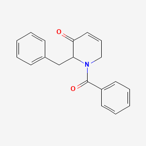 molecular formula C19H17NO2 B10840280 1-benzoyl-2-benzyl-1,2-dihydropyridin-3(6H)-one 