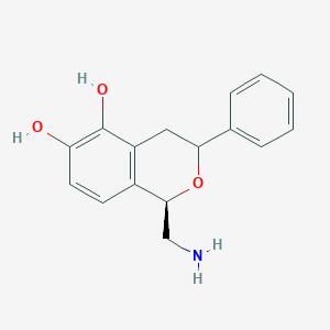 (1R)-1-(aminomethyl)-3-phenyl-3,4-dihydro-1H-isochromene-5,6-diol