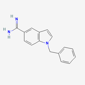 molecular formula C16H15N3 B10840305 1-Benzyl-1H-indole-5-carboxamidine 