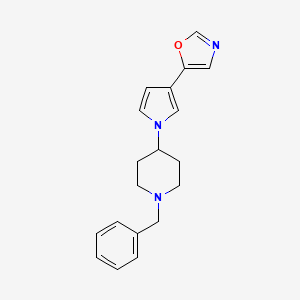 1-Benzyl-4-(3-oxazol-5-yl-pyrrol-1-yl)-piperidine