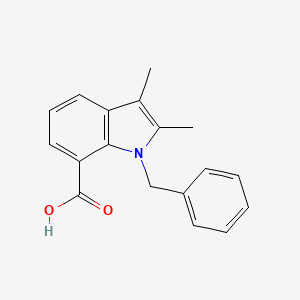 1-benzyl-2,3-dimethyl-1H-indole-7-carboxylic acid