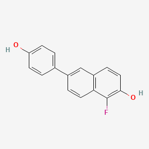 1-Fluoro-6-(4-hydroxy-phenyl)-naphthalen-2-ol