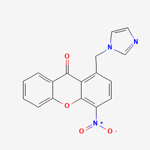 1-Imidazol-1-ylmethyl-4-nitro-xanthen-9-one