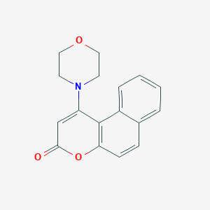 molecular formula C17H15NO3 B10840404 1-Morpholin-4-yl-benzo[f]chromen-3-one 