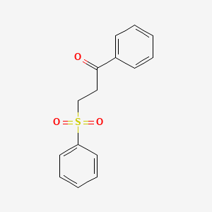 molecular formula C15H14O3S B10840429 1-Phenyl-3-(phenylsulfonyl)propan-1-one CAS No. 65885-28-1