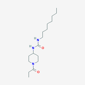 molecular formula C17H33N3O2 B10840445 1-Octyl-3-(1-propionylpiperidin-4-yl)urea 