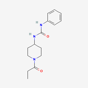 molecular formula C15H21N3O2 B10840456 1-Phenyl-3-(1-propionylpiperidin-4-yl)urea 