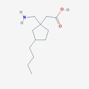 2-(1-(Aminomethyl)-3-butylcyclopentyl)acetic acid