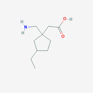 2-(1-(Aminomethyl)-3-ethylcyclopentyl)acetic acid