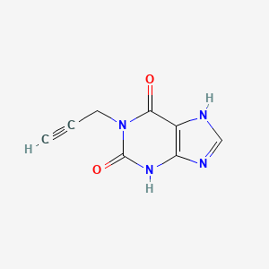 molecular formula C8H6N4O2 B10840534 1-Prop-2-ynyl-3,7-dihydro-purine-2,6-dione 