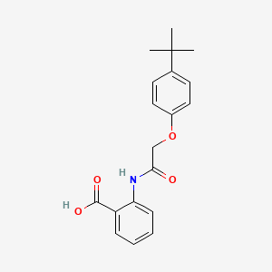 molecular formula C19H21NO4 B10840560 2-(2-(4-Tert-butylphenoxy)acetamido)benzoic acid 