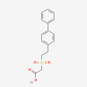 2-(2-(Biphenyl-4-yl)ethylsulfonyl)acetic acid