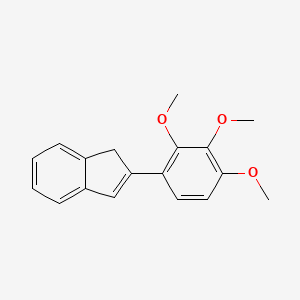 molecular formula C18H18O3 B10840582 2-(2,3,4-trimethoxyphenyl)-1H-indene 