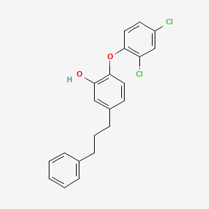 2-(2,4-Dichlorophenoxy)-5-(3-phenylpropyl)phenol