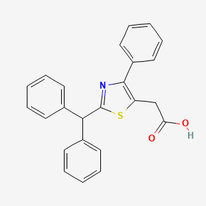 2-(2-Benzhydryl-4-phenylthiazol-5-yl)acetic acid