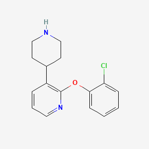 2-(2-Chlorophenoxy)-3-(piperidin-4-yl)pyridine