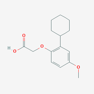 molecular formula C15H20O4 B10840607 (2-Cyclohexyl-4-methoxyphenoxy)acetic acid 