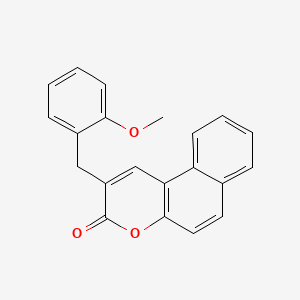 molecular formula C21H16O3 B10840613 2-(2-Methoxybenzyl)-3H-benzo[f]chromen-3-one 