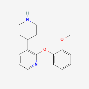 molecular formula C17H20N2O2 B10840636 2-(2-Methoxyphenoxy)-3-(piperidin-4-yl)pyridine 