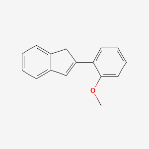 molecular formula C16H14O B10840663 2-(2-methoxyphenyl)-1H-indene 