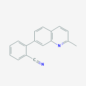 2-(2-Methylquinolin-7-yl)benzonitrile