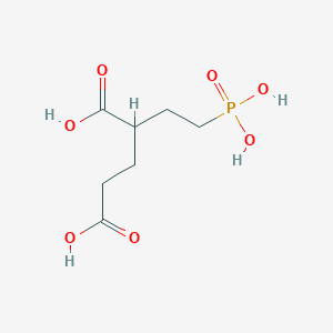 molecular formula C7H13O7P B10840698 2-(2-Phosphonooxy-ethyl)-pentanedioic acid 