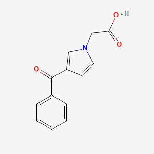 molecular formula C13H11NO3 B10840727 2-(3-benzoyl-1H-pyrrol-1-yl)acetic acid 