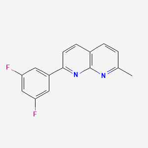 molecular formula C15H10F2N2 B10840730 2-(3,5-Difluorophenyl)-7-methyl-1,8-naphthyridine 