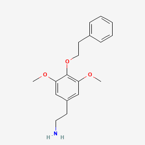 molecular formula C18H23NO3 B10840732 2-(3,5-Dimethoxy-4-phenethoxyphenyl)ethanamine CAS No. 207740-42-9