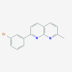 molecular formula C15H11BrN2 B10840737 2-(3-Bromophenyl)-7-methyl-1,8-naphthyridine 