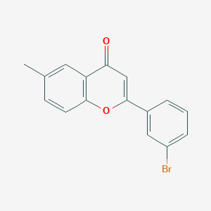 molecular formula C16H11BrO2 B10840743 2-(3-Bromo-phenyl)-6-methyl-chromen-4-one 