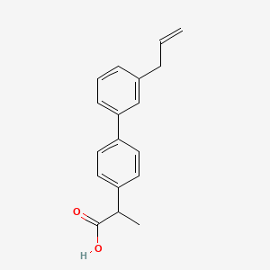 molecular formula C18H18O2 B10840744 2-(3''-Allyl-biphenyl-4-yl)-propionic acid 