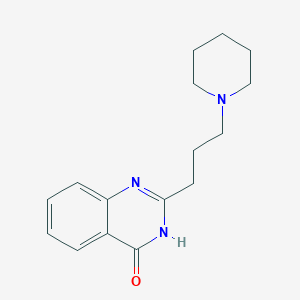 molecular formula C16H21N3O B10840782 2-(3-Piperidin-1-yl-propyl)-3H-quinazolin-4-one 