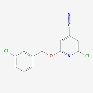 2-(3-Chlorobenzyloxy)-6-chloroisonicotinonitrile