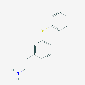 molecular formula C14H15NS B10840806 2-(3-(Phenylthio)Phenyl)Ethanamine 