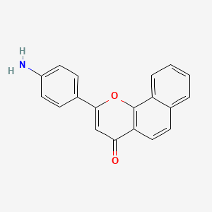 molecular formula C19H13NO2 B10840808 2-(4-Amino-phenyl)-benzo[h]chromen-4-one 