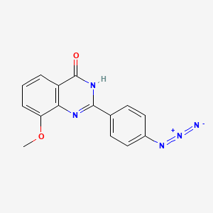 2-(4-Azido-phenyl)-8-methoxy-3H-quinazolin-4-one