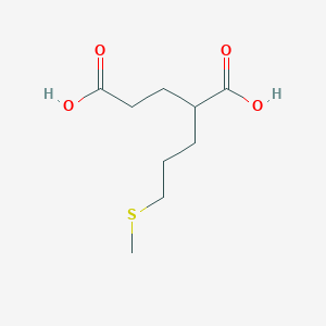 molecular formula C9H16O4S B10840828 2-(3-Methylsulfanyl-propyl)-pentanedioic acid 