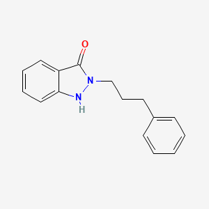 molecular formula C16H16N2O B10840831 2-(3-Phenyl-propyl)-1,2-dihydro-indazol-3-one 