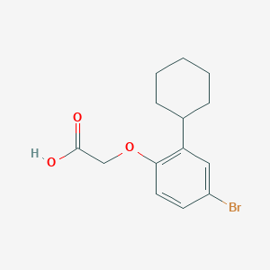 (4-Bromo-2-cyclohexylphenoxy)acetic acid