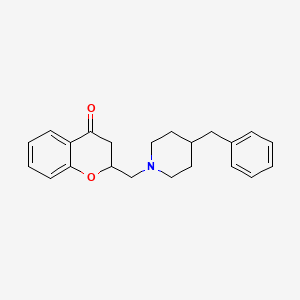 molecular formula C22H25NO2 B10840854 2-(4-Benzyl-piperidin-1-ylmethyl)-chroman-4-one 