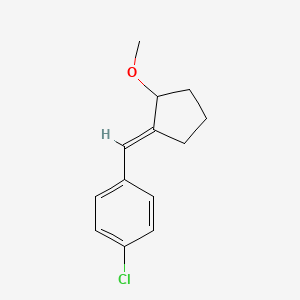 2-(4-Chlorobenzylidene)cyclopentylmethyl ether