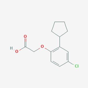 2-(4-Chloro-2-cyclopentylphenoxy)acetic acid