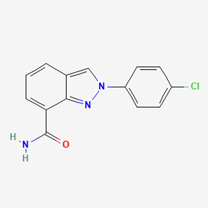 2-(4-Chlorophenyl)-2H-indazole-7-carboxamide