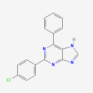 2-(4-chlorophenyl)-6-phenyl-9H-purine