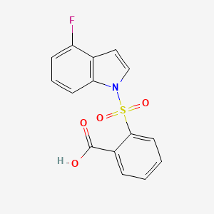 2-(4-Fluoro-indole-1-sulfonyl)-benzoic acid