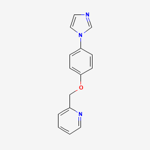 molecular formula C15H13N3O B10841000 2-(4-Imidazol-1-yl-phenoxymethyl)-pyridine 