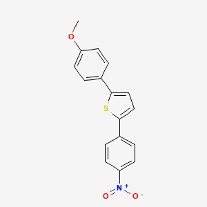 molecular formula C17H13NO3S B10841013 2-(4-Nitrophenyl)-5-(4-methoxyphenyl)thiophene 