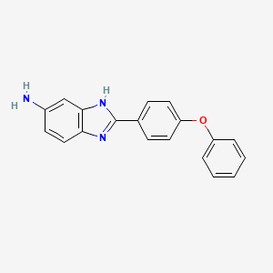 molecular formula C19H15N3O B10841030 2-(4-Phenoxy-phenyl)-1H-benzoimidazol-5-ylamine 